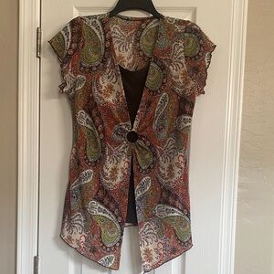 Ladies Layered Look Top. Size L. $6